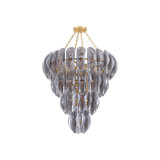 Anatase Chandelier in Vintage Gold Leaf