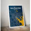 «Baltimore City Map», reproduction d'impression sur affiche en bleu-24705446