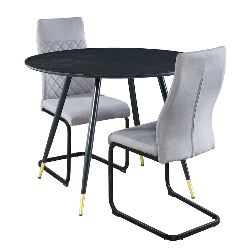 Haywards 2 - Person Dining Set, Black