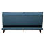 Canapé-lit rembourré en tissu texturé bleu 1pc Casual Living Furniture