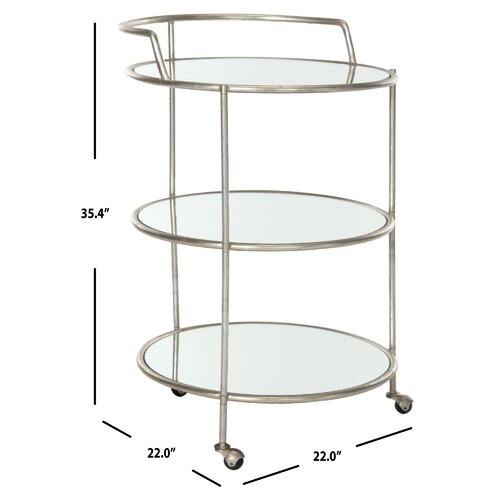 Mercer41 Oxendine Metal Bar Cart & Reviews | Wayfair