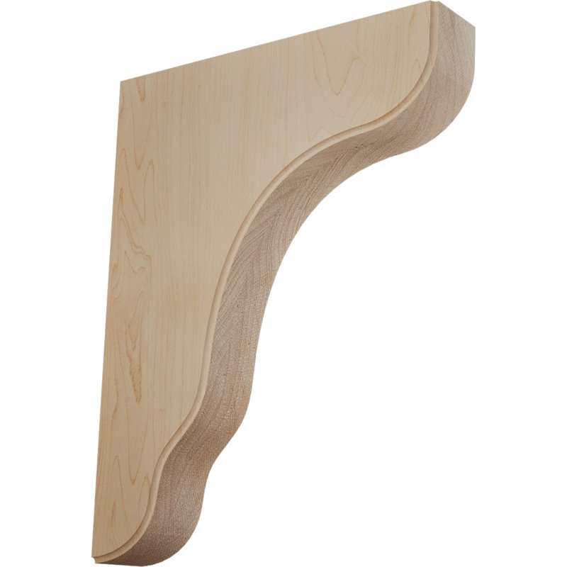 Support en bois Plymouth, Érable, H 11 po x l 1,75 po x P 8,5 po