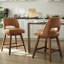 Tabouret de bar pivotant en similicuir Bisto-1251283862-1251283871