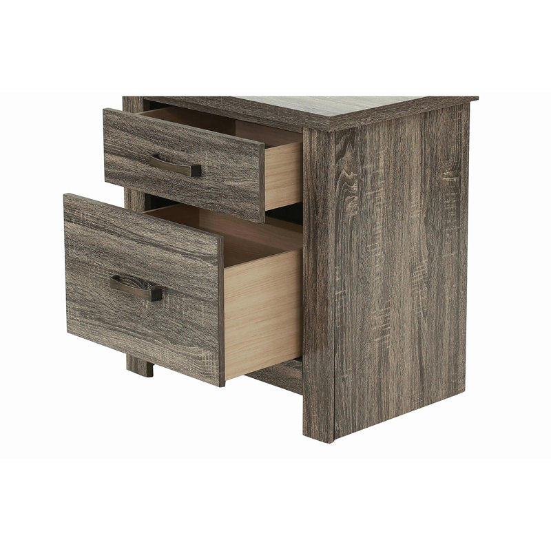 Table de chevet en bois naturel