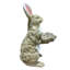 Sculpture en forme de lapin, statue de lapin en oxyde de magnésium, ornement animalier résistant aux intempéries, convenant à l'aménagement paysager extérieur et à la décoration de table intérieure.