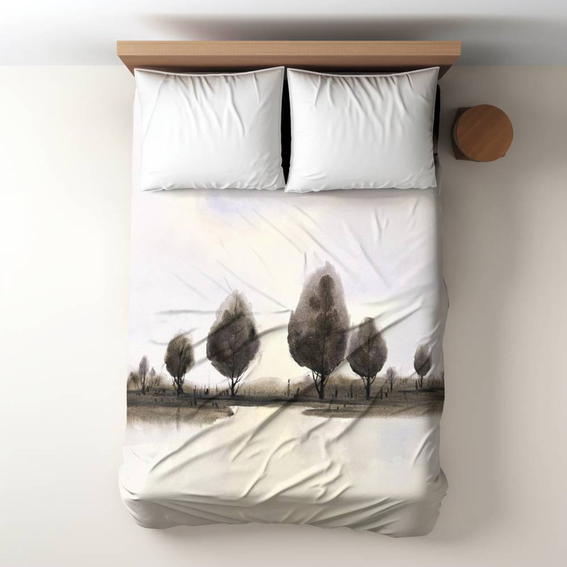 Abstract Blue Trees Duvet Cover | Home Decor Bedding