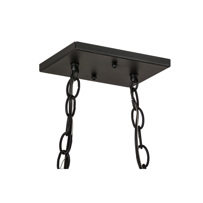 Rustic Lodge 6 - Light Pendant, Black