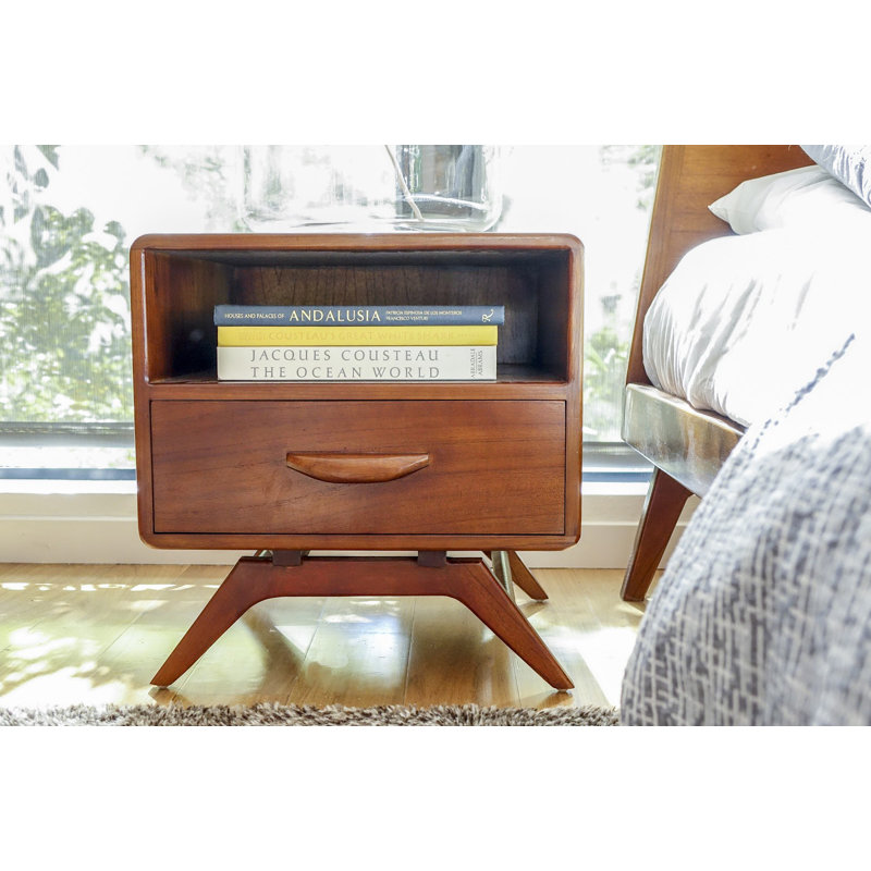 Tango 1 - Drawer Solid Wood Nightstand