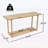 Rectangular Console Table with Versatile Storage for Indoor and Outdoor Use
