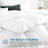 All Season 750 FP Hotel Collection Feather Down Fiber Comforter/ Duvet Insert, Queen-2109987355