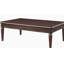 Table basse espresso avec pieds tournés