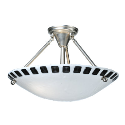 Glass Semi Flush Mount