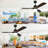 Bilon 52" Classic Wood Ceiling Fan with LED Light Kit, 3 Light Tone and 3 Fan Speed Remote Control-1742832199
