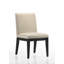 Ensemble de 2 chaises de salle à manger en tissu beige 19 "