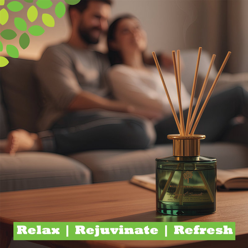 Nicola Spring - Scented Candle & Reed Diffuser - 130g - Green Pomelo & Passion Fruit