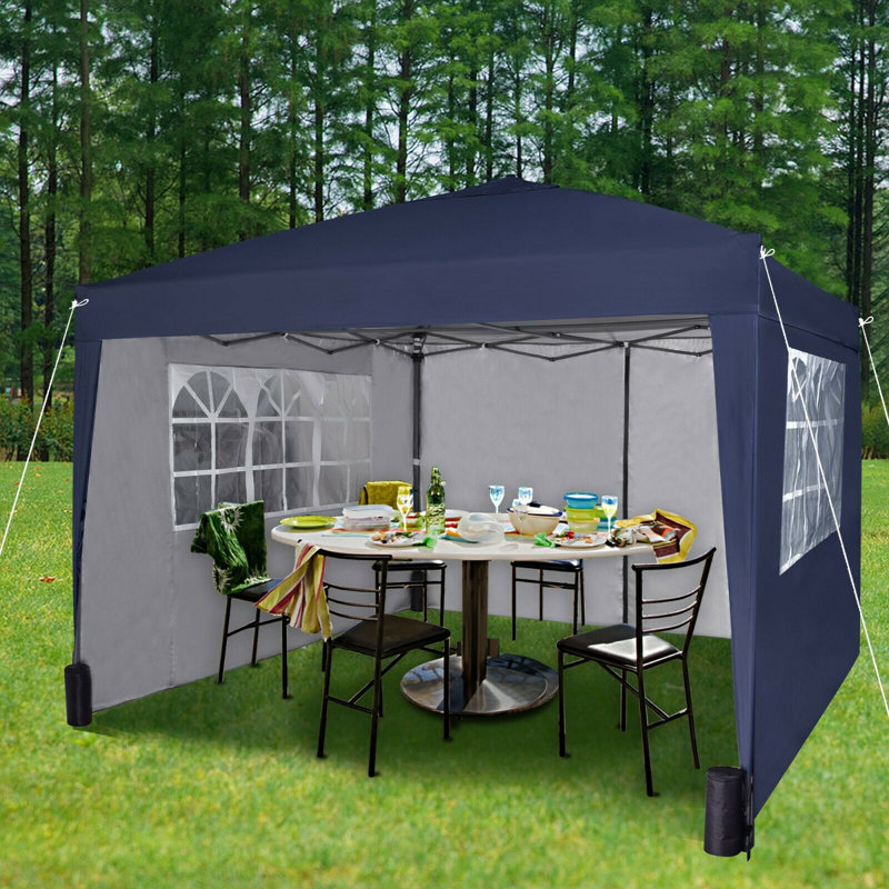 Jarrow 3m x 3m Steel Pop-Up Gazebo, Blue