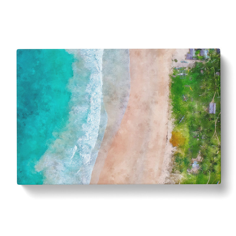 Nacpan Beach In El Nido Philippines - Wrapped Canvas Print, 40cm H x 60cm W x 3cm D