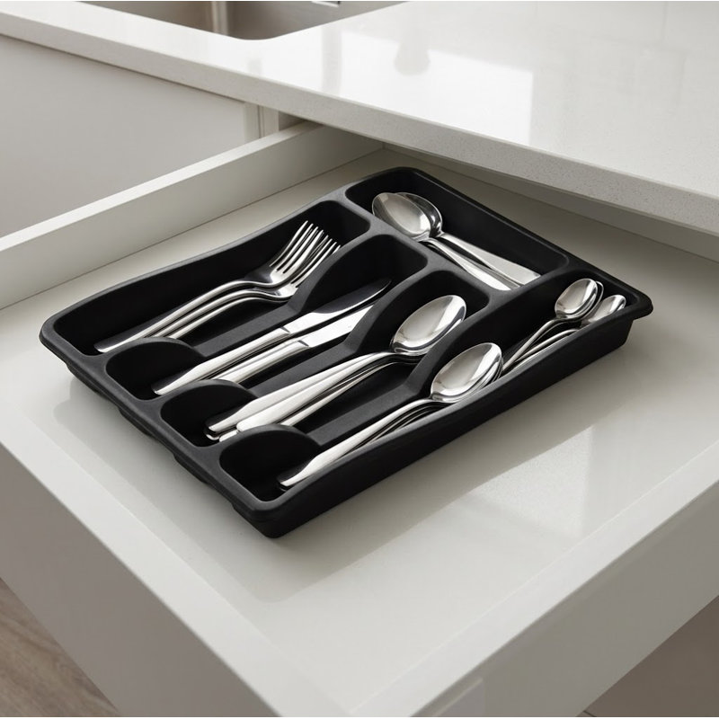 Cutlery Tray Plastic Black