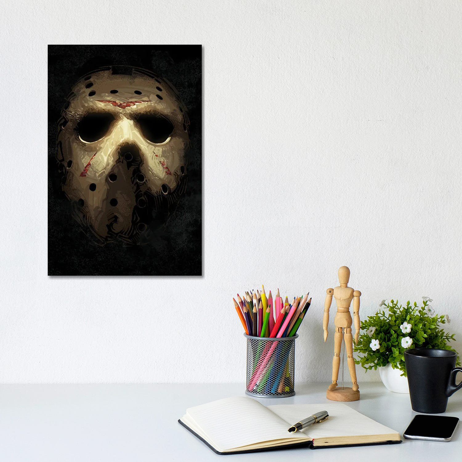 Jason Voorhees Almond Mask -high Quality Art