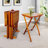 Qualik Rectangular Solid Wood Foldable Outdoor Coffee Table , 14.22 " W 18.94 " D