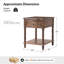 Ensemble de 2 tables d'appoint Abigail de style transitionnel, en bois massif, avec station de recharge intégrée-495221311