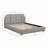 Soft Burlap Fabric Queen Bed-1901626229