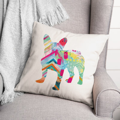  Housse et insert de coussin carré Frenchie