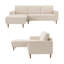 Canapé modulaire rembourré 2 pièces en L 84 po 2 pièces-1817276102