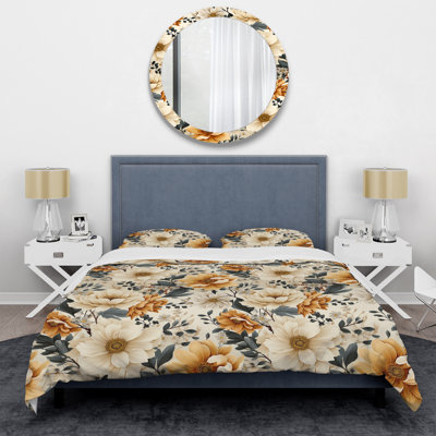 Ensemble de housse de couette Rustic Floral Warmth Brilliance I