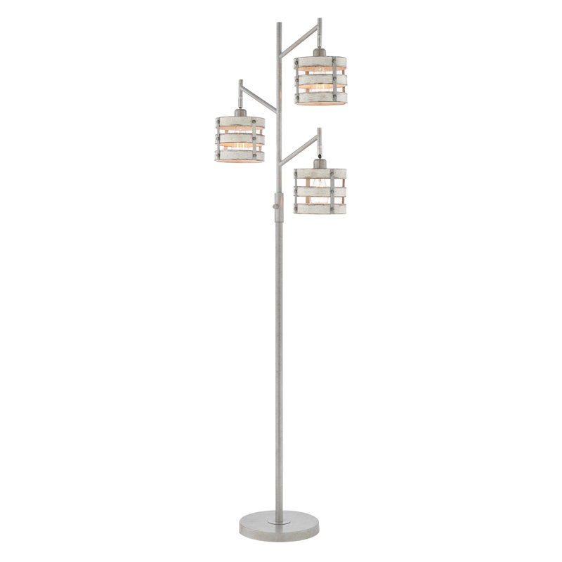 Gillingham 71'' Tree Floor Lamp, Antique Silver, Antique Silver