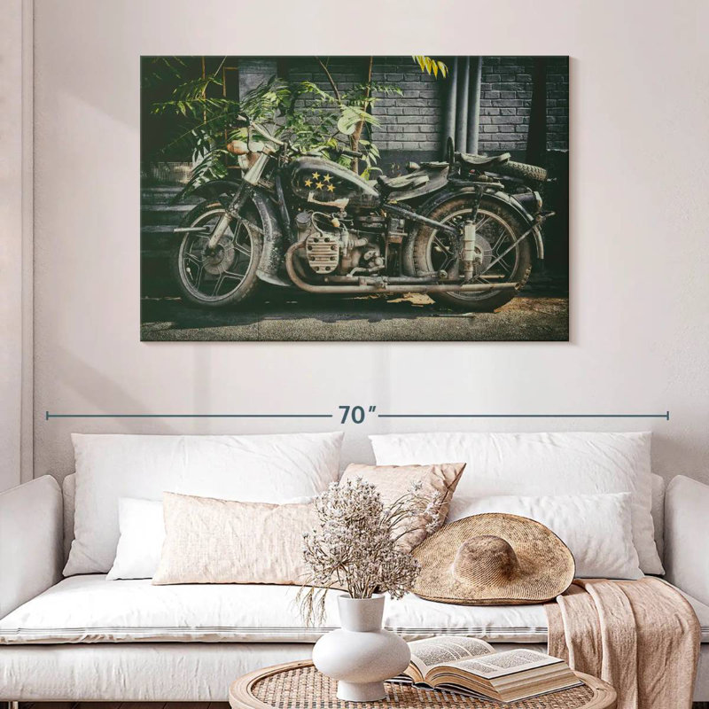 Mehar Motorcycle Five Stars, 32" H x 48" W