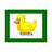 Personalized Duck Cartoon Caricature with a Mat, Ready to Frame-104370516