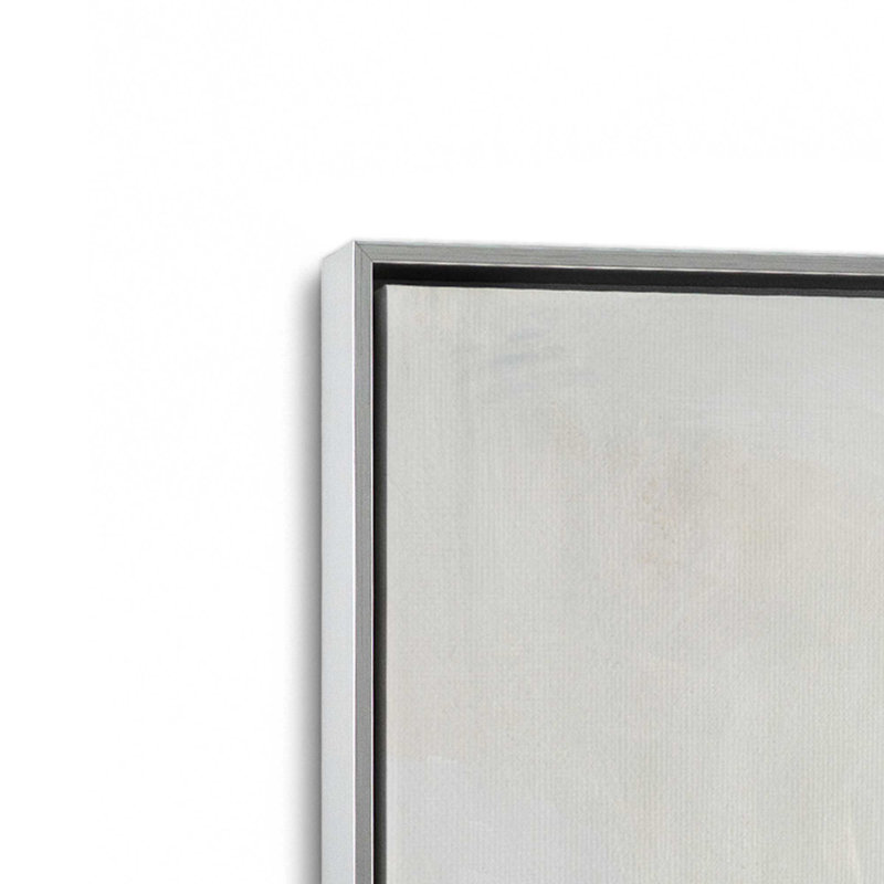 Ensemble de 2 marées douces et ciel, H 13 po x l 26 po x P 1,75 po, Cadre flottant en chrome poli