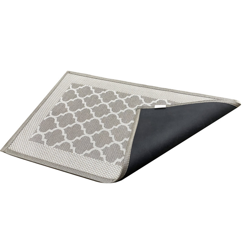 Tapis de porte polyvalent en caoutchouc robuste antidérapant toutes saisons, Beige