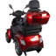Scooters à 4 roues robustes de couleur rouge HS4W-A1R