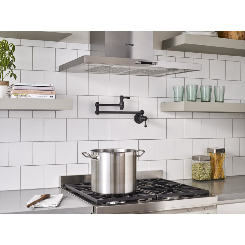 Opulence Pot Filler, Satin Black