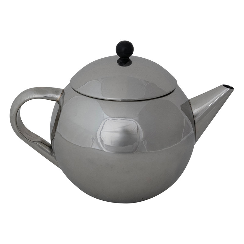 Stainless Steel Teapot with Bakelite Handle