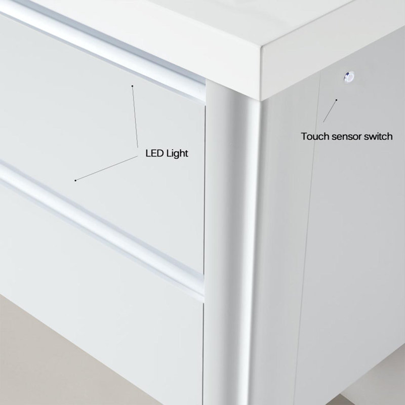 Ensemble de meuble-lavabo simple 36 po Makenna, Blanc