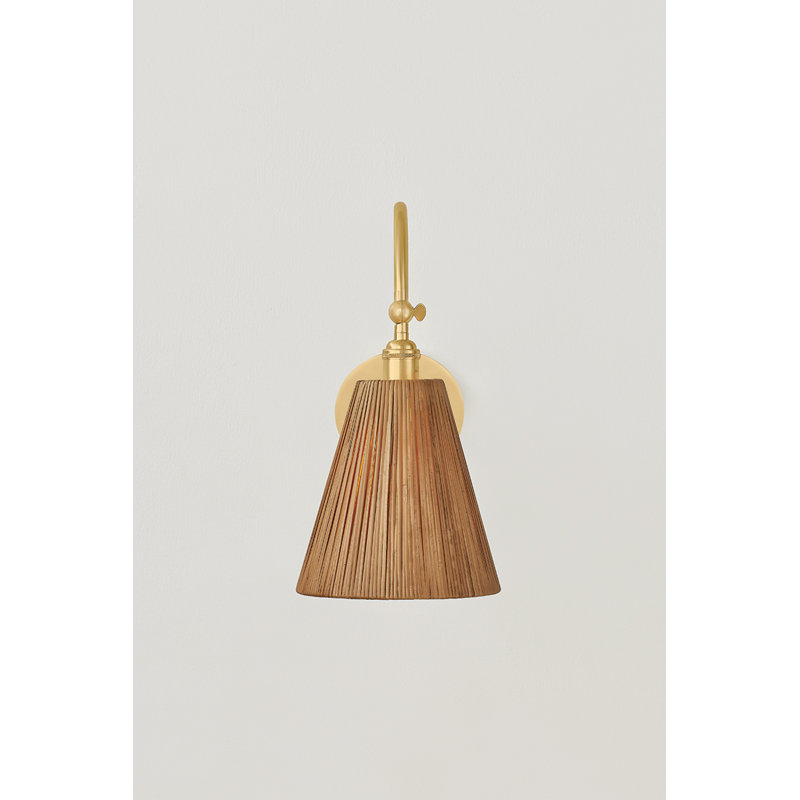 Ruthin Wall Sconce in Aged Brass