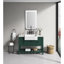 Grand miroir de salle de bain à DEL de 40 po x 32 po - Brouillard, intensité variable, 3 couleurs, fonction mémoire, fixation murale pour une décoration chic