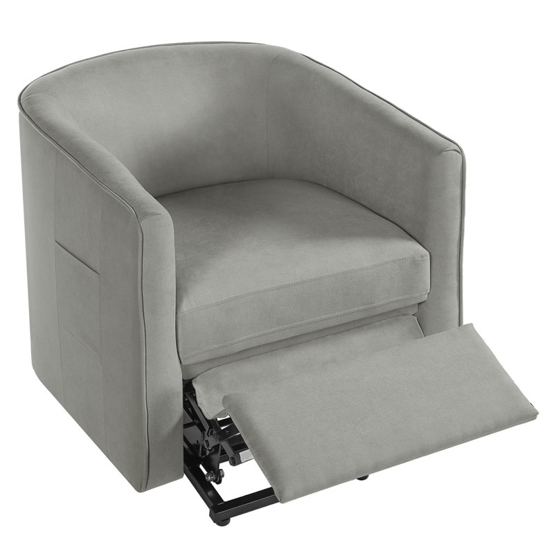 Power Lift Recliner Barrel Shape Recliner Chair Lift Assist Reclining Chair Electric Lift Chair With Footrest And Side Pocket For Seniors