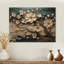 Blanc et or, charmante fleur de printemps élégante III - Fleurs sur bois-1024487461