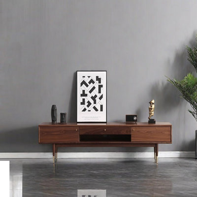 Minimalist design retro solid wood TV cabinet