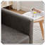 Fauteuil d'appoint rembourré carré pivotant à 360 degrés-855945527