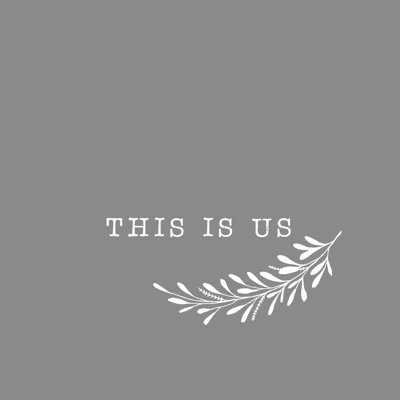 This Is Us Gray - Wrapped Canvas Print