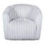 Chaise pivotante en velours gris clair Mira