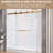 72'' W x 76'' H Double Sliding Frameless Shower & Bathtub Doors Alcove Bypass Bathroom Door with Clear Tempered Glass-102221917