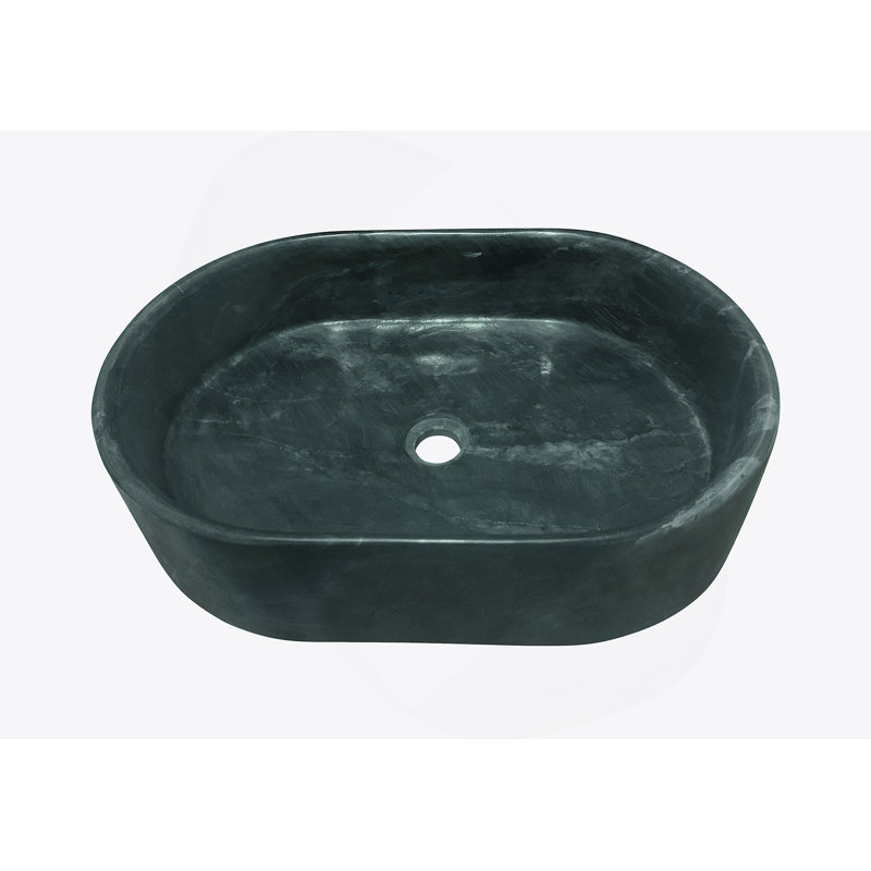 Lavabo vasque, lavabo ovale pour salle de bain, Vert
