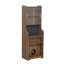 Armoire en noyer pour chats et maisons - utilisation polyvalente, design élégant, lit pour chat Joy Mid-Century, joyeux, fonctionnel