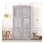 Lit escamotable simple, peut être plié dans une armoire, gris